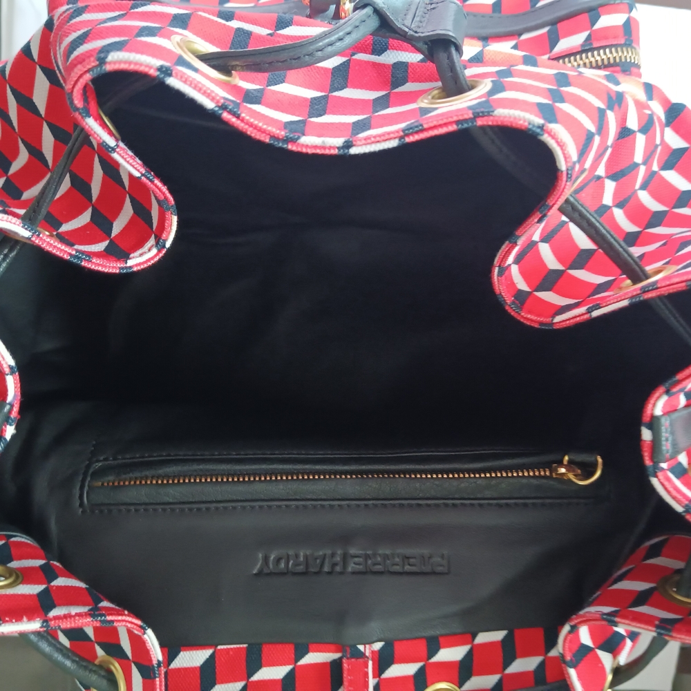 Pierre Hardy Red Geometric Backpack - Picture 5 of 5